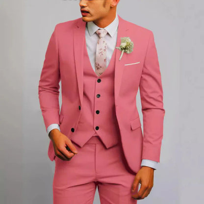 Classic Men's 3 Piece Slim Fit Business Suit