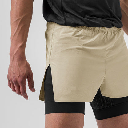 Men's Sports Shorts - Slim Fit - Moisture Wicking Active Wear
