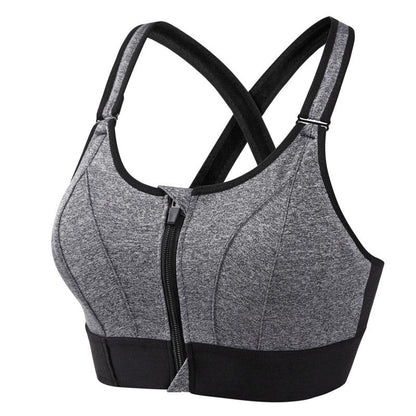 Soft & Supportive Front Zip Sports Bra