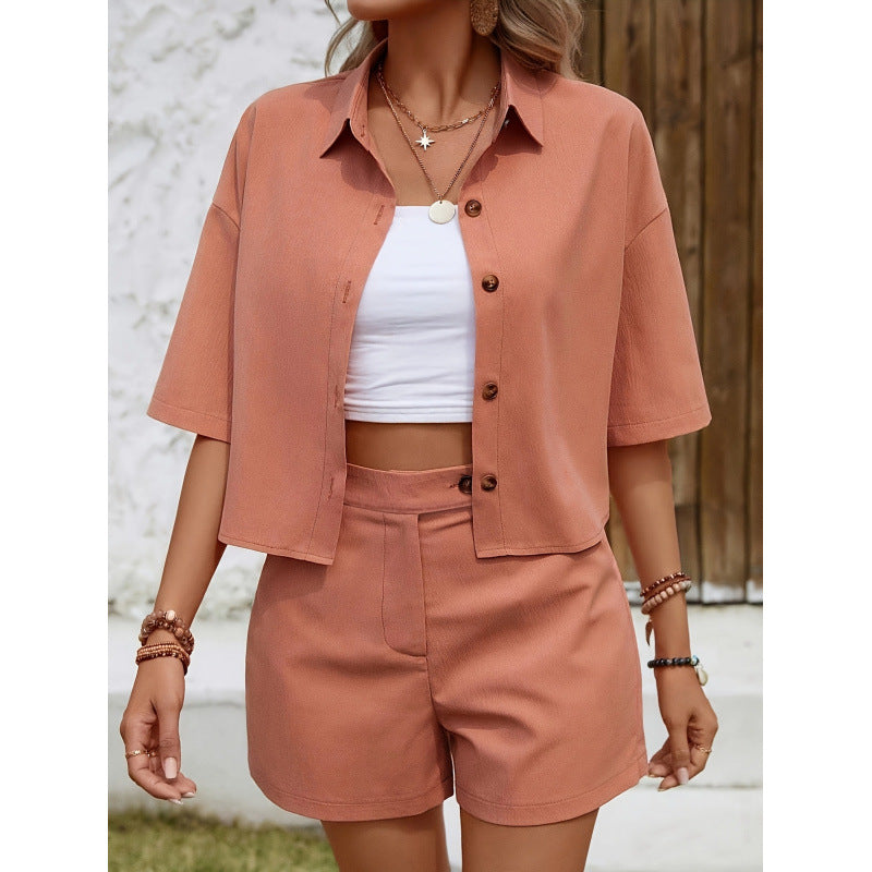 Comfy Women's Shirt and Shorts Set Loose Fit - Nocini