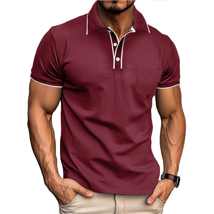 Slim Fit Men's Polo Shirt – Moisture Wicking Short Sleeve