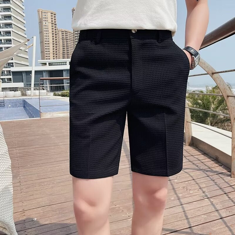 Slim Fit Men's Knee Length Casual Shorts