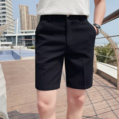 Slim Fit Men's Knee Length Casual Shorts