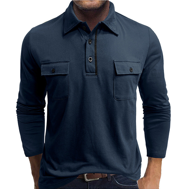 Classic Fit Mens Polo Shirt with Pockets