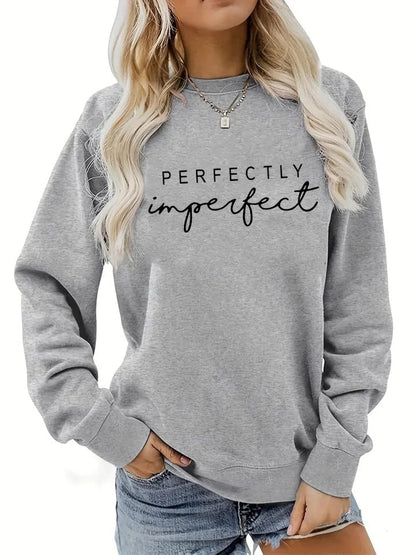 Casual Fit Motivational Quote Sweatshirt