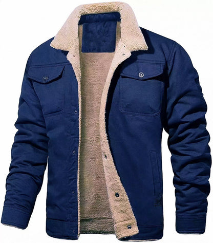 Warm Fleece Lined Mens Casual Jacket