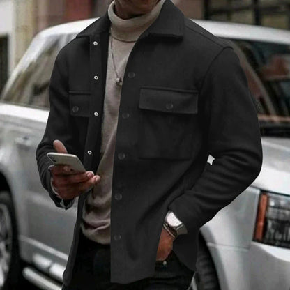Classic Fit Mens Button Front Jacket