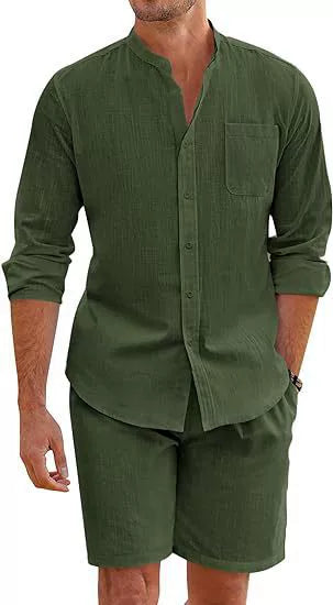 Casual Summer Shirt and Shorts Set