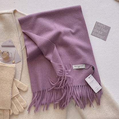 Cozy Lightweight Fringe Scarf Wrap