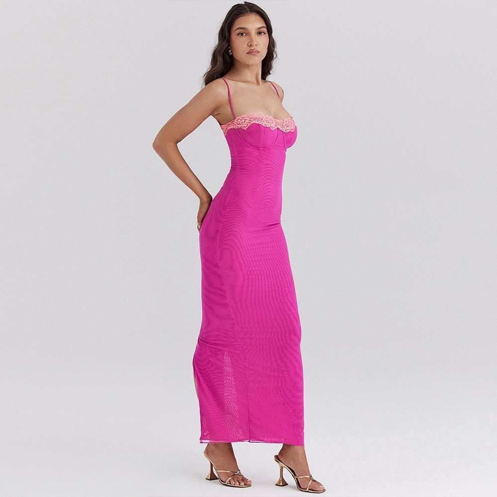 Elegant Strapless Midi Dress for Women