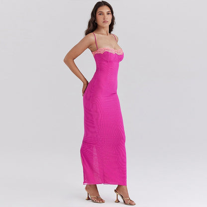 Elegant Strapless Midi Dress for Women
