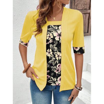 Comfortable Loose Fit Knit Womens Blouse Half Sleeve - Nocini