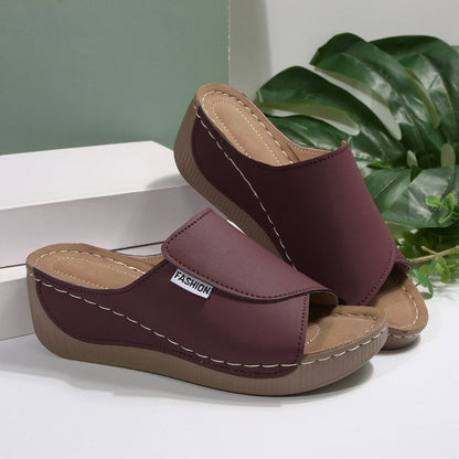 Comfortable Women's Wedge Sandals with Cushion Insole