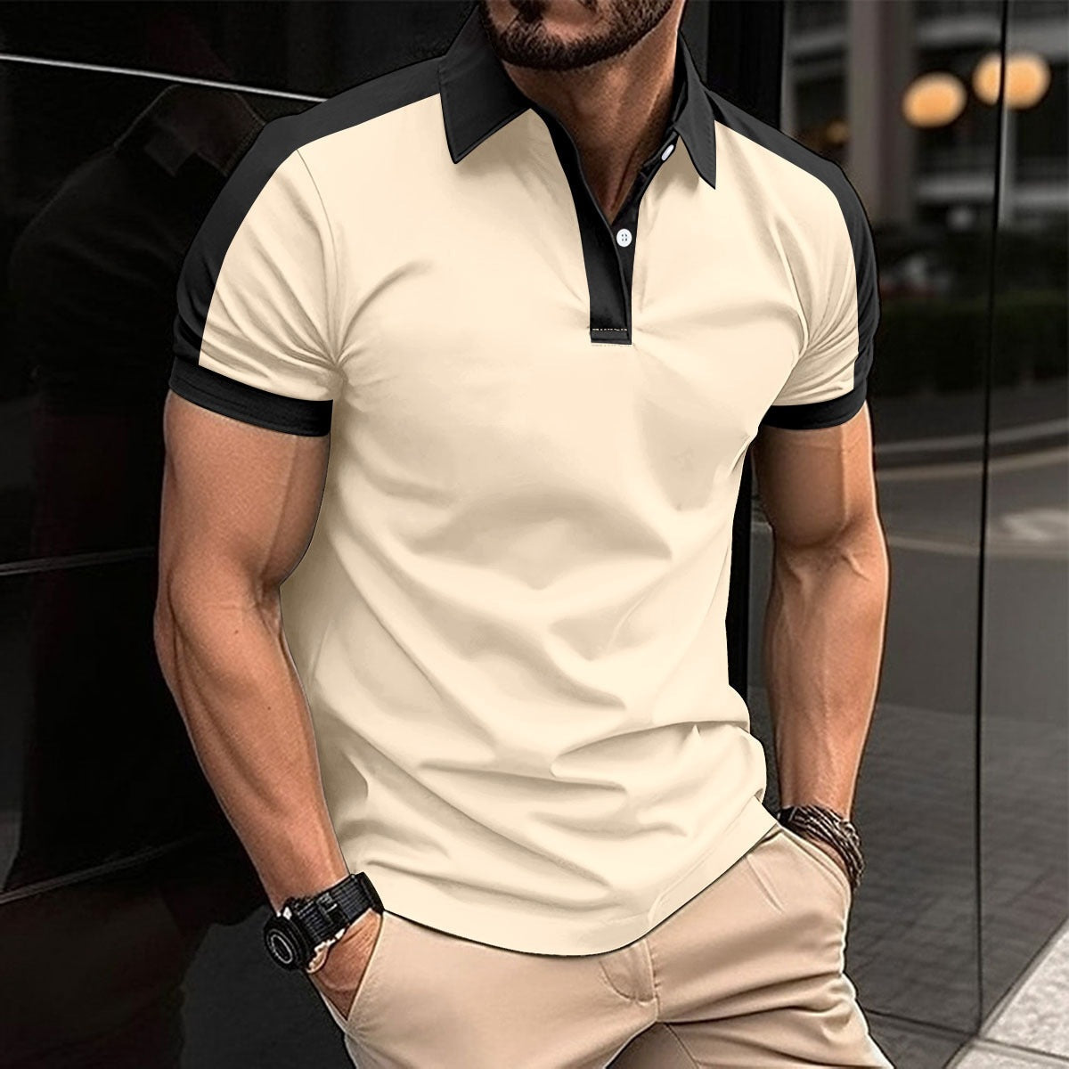 Slim Fit Men's Polo Shirt in Soft Cotton - Nocini