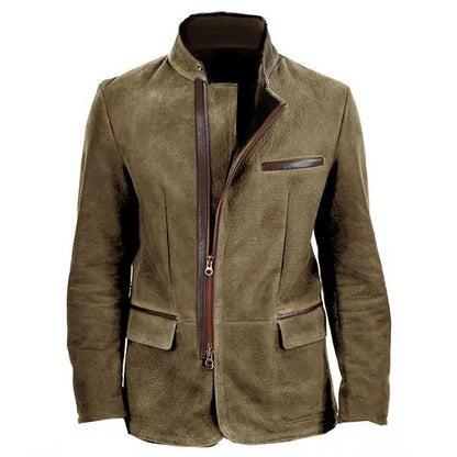 Slim Fit Casual Zip Jacket for Men