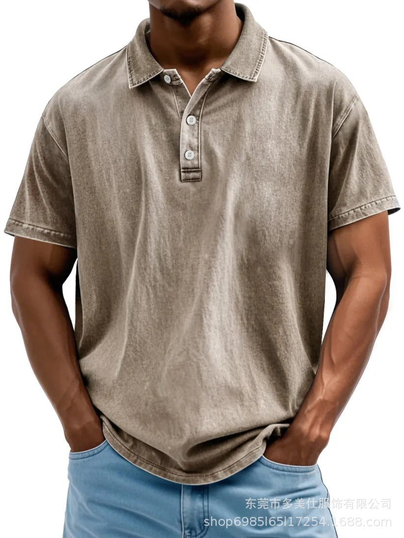 Casual Classic Cotton Short Sleeve Polo Shirt