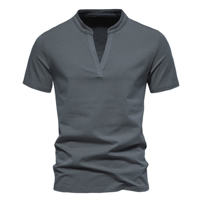 Classic Men's V-Neck Tee - Soft & Relaxed Fit - Olytrend