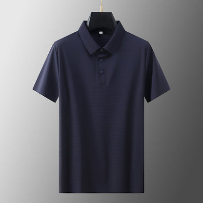 Cool Breathable Silk Polo Shirt
