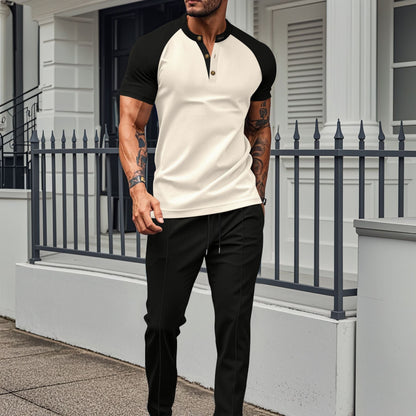 Men's Short Sleeve Slim Fit Casual Shirt