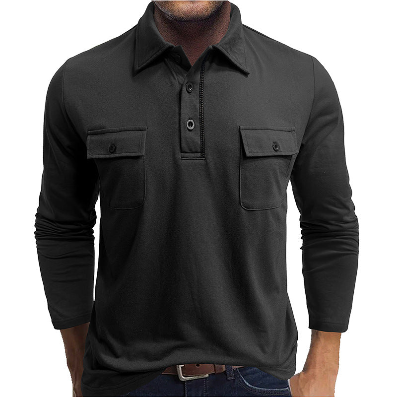 Classic Fit Mens Polo Shirt with Pockets