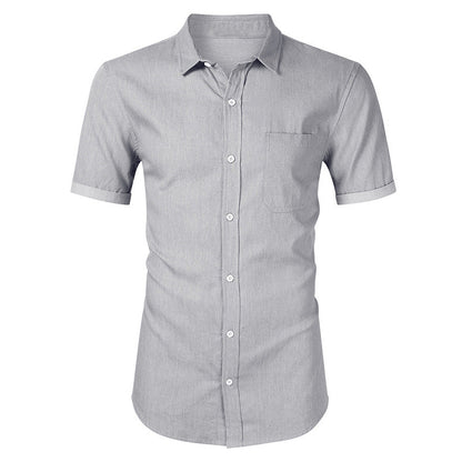 Lightweight Short Sleeve Men's Cotton Shirt - Nocini