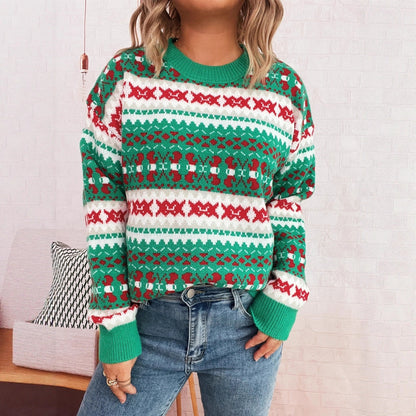 Cozy Holiday Crew Neck Sweater
