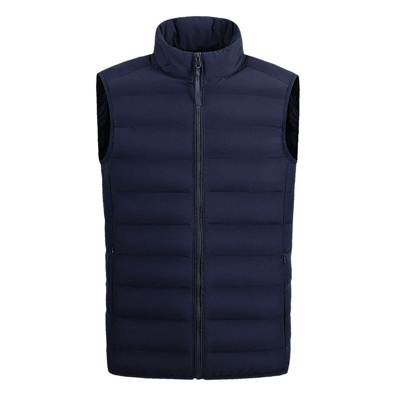 Warm Quilted Puffer Vest with Side Pockets