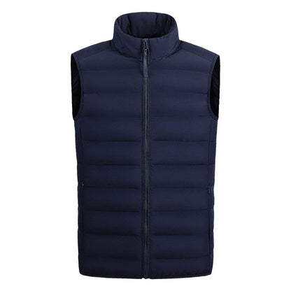 Warm Quilted Puffer Vest with Side Pockets