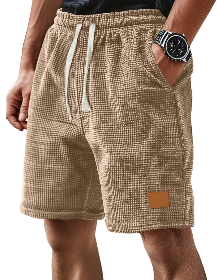 Comfortable Men's Shorts Loose Fit Elastic Waist