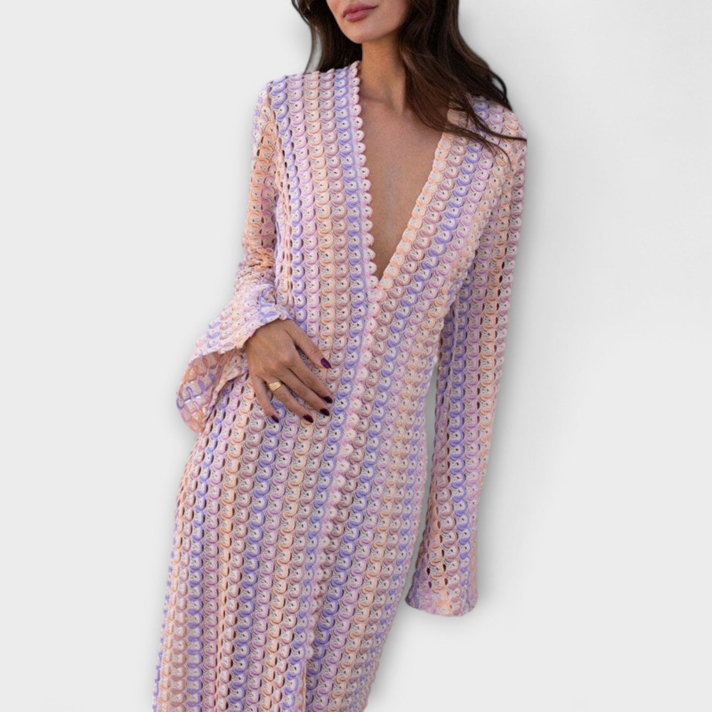 Sunny V-Neck Maxi Dress for Women