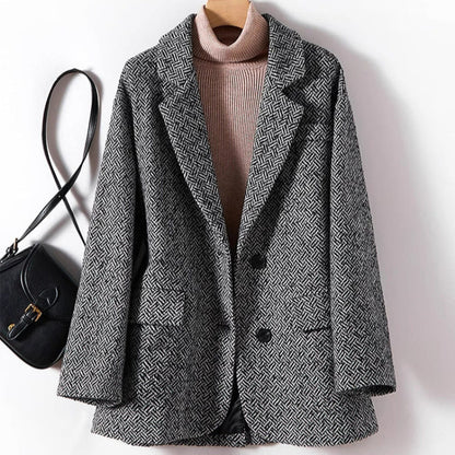Casual Fit Patterned Women's Blazer - Chic & Cozy Style - Nocini