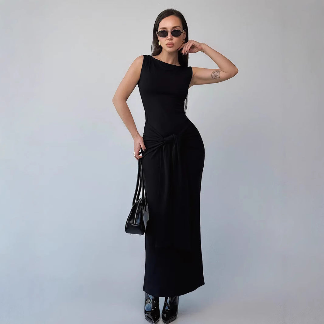Women's Slim Fit Sleeveless Maxi Dress - Nocini