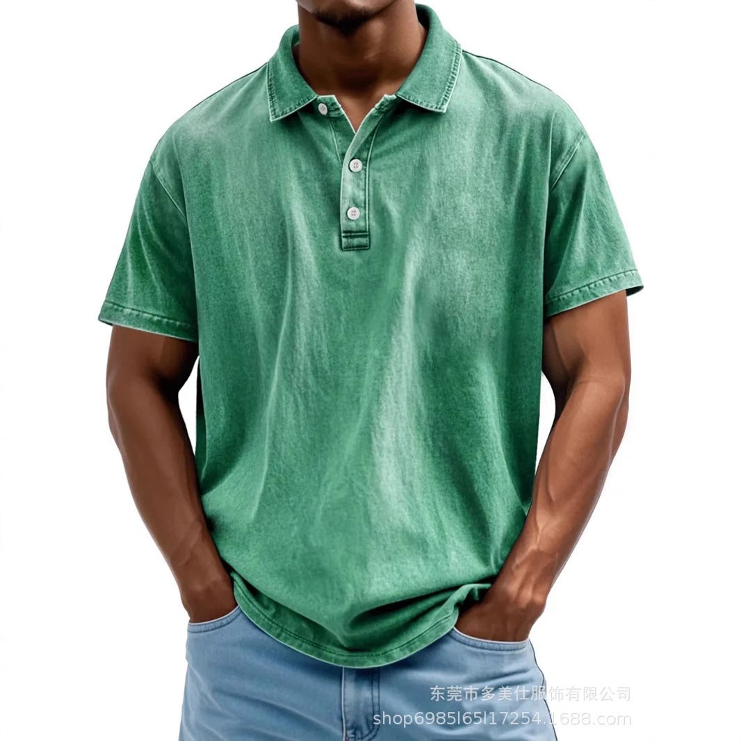 Casual Classic Cotton Short Sleeve Polo Shirt