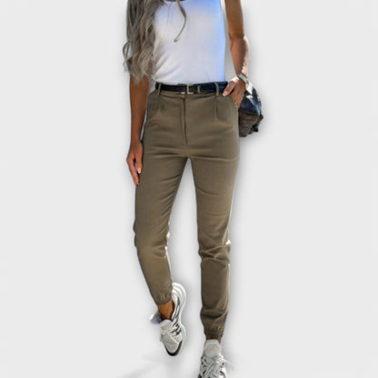 Comfortable Elastic Waist Daily Pants