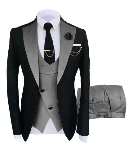 Classic 3 Piece Business Suit for Men