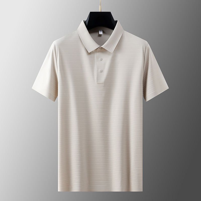 Cool Breathable Silk Polo Shirt - Nocini