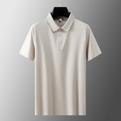 Cool Breathable Silk Polo Shirt - Nocini
