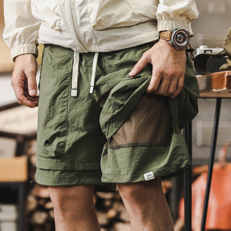 Men's Casual Shorts - Loose Fit - Moisture Wicking - Elastic Waist - Nocini