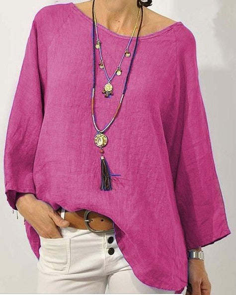 Comfortable Women's Cotton Relaxed Fit Blouse