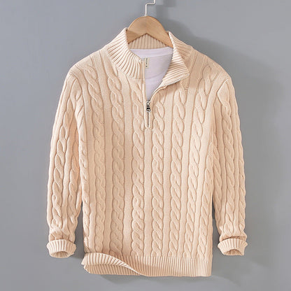 Classic Casual Half Zip Sweater