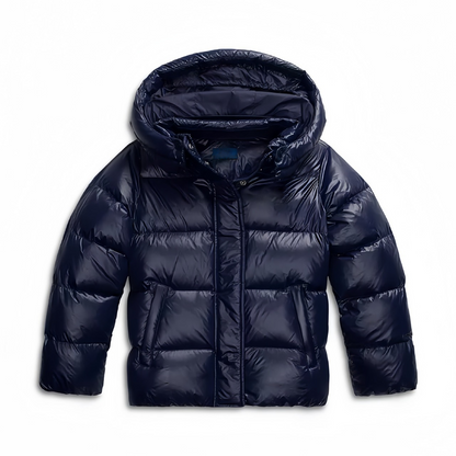 Women's Lightweight Padded Parka with Hood and Pockets - Nocini