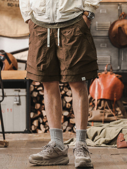 Men's Casual Shorts - Loose Fit - Moisture Wicking - Elastic Waist