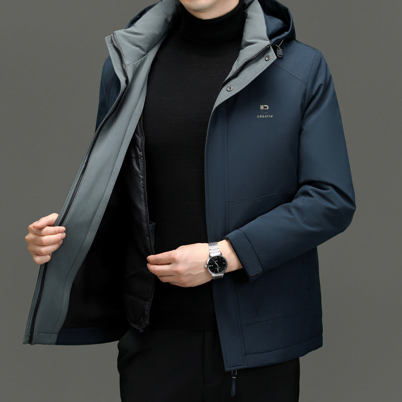 Warm Water Resistant Men's Puffer Jacket - Nocini