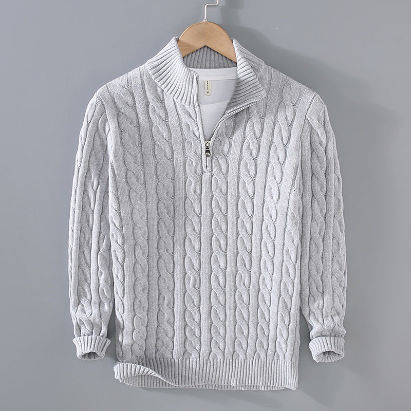 Classic Casual Half Zip Sweater