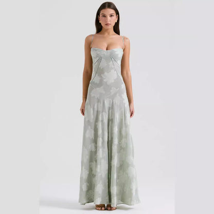 Elegant Womens Formal Gown with Embroidery - Nocini