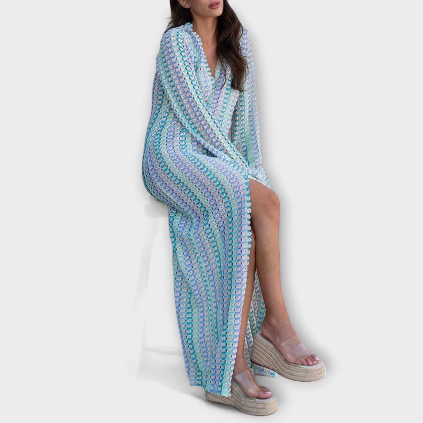 Sunny V-Neck Maxi Dress for Women