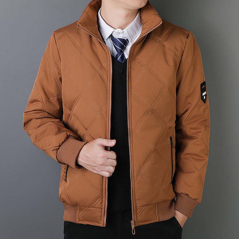 Men's Padded Coat Regular Fit Warm Zip Jacket