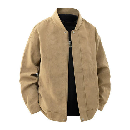 Slim Men's Synthetic Leather Jacket - Classic Fit - Nocini