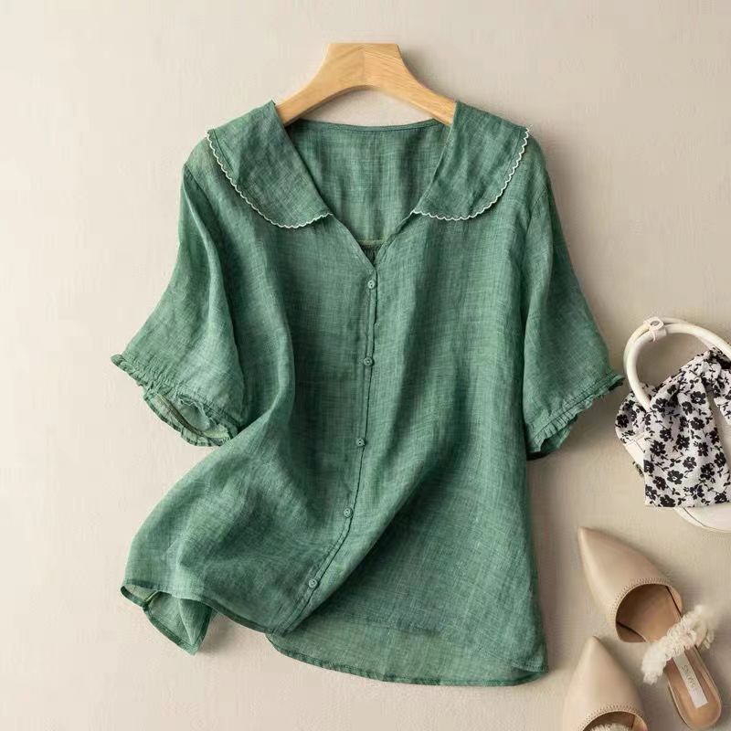 Classic Women's Button Down Top - Olytrend