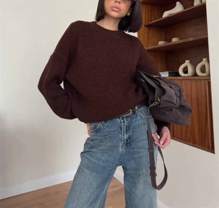 Cozy Large Cable Knit Sweater